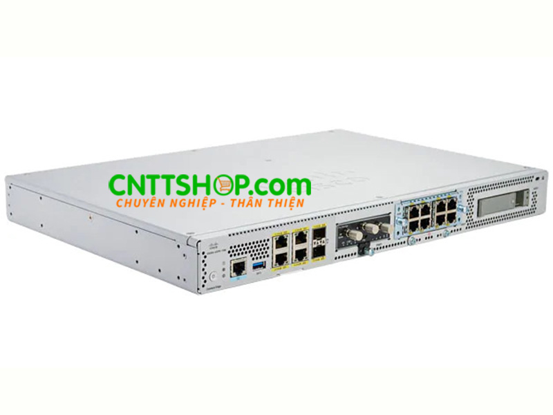 Router Cisco C8200-UCPE-1N8 with 1 NIM slot and 1 PIM slot, 6x Gigabit Ethernet
