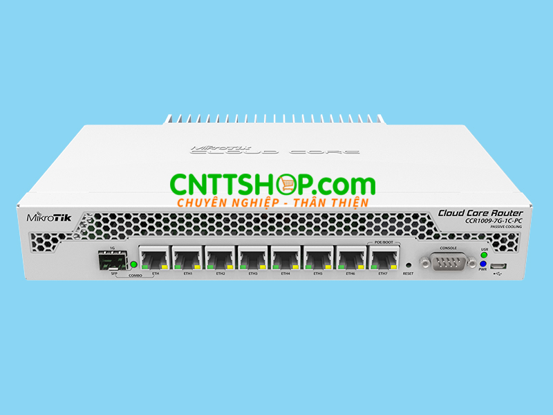 Router MikroTik CCR1009-7G-1C-PC 7 x 1GE, 1 x Combo SFP/GE ports