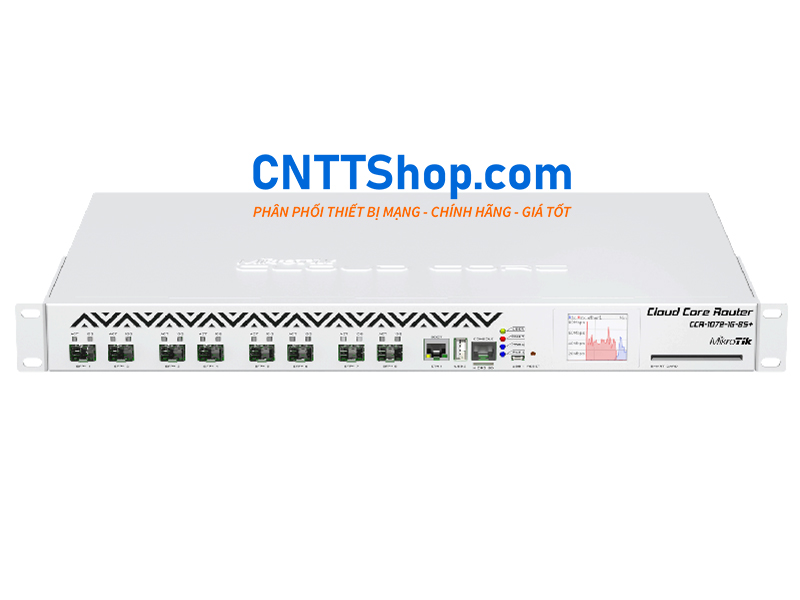 Ethernet Router MikroTik CCR1072-1G-8S+, 8 x SFP+ slots, 1 x 1GE ports