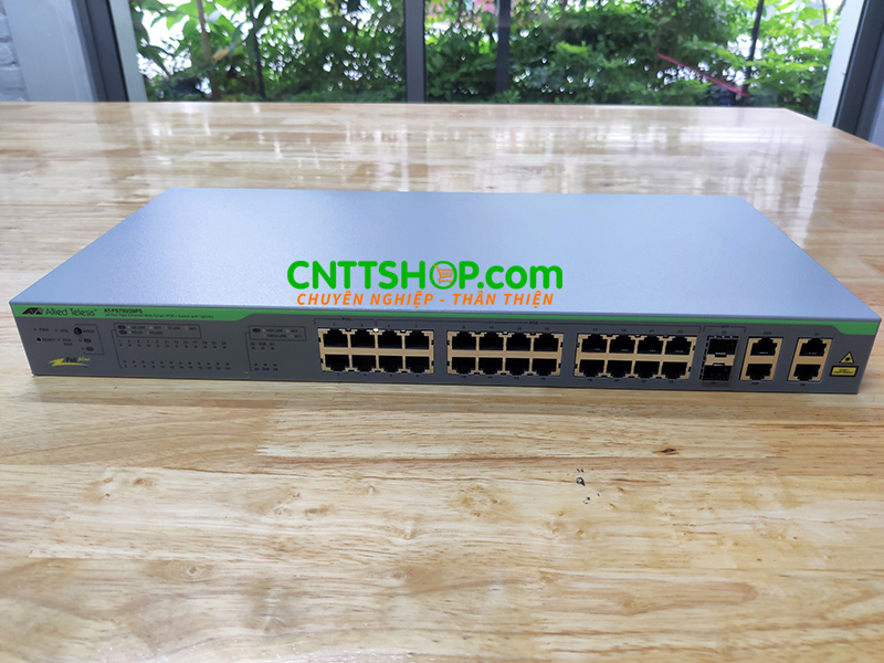 Switch Allied Telesis AT-FS750/28PS 24-port 10/100TX + 2 10/100/1000T + 2 1000T/ SFP combo ports and PoE