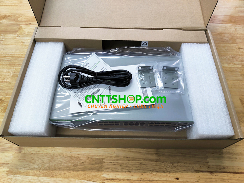 Switch Allied Telesis AT-FS750/28PS 24-port 10/100TX + 2 10/100/1000T + 2 1000T/ SFP combo ports and PoE