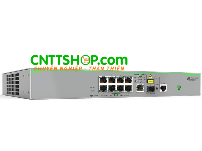 Switch Allied Telesis AT-FS980M/9 8-port 10/100TX, 1 Gigabit/SFP combo uplinks