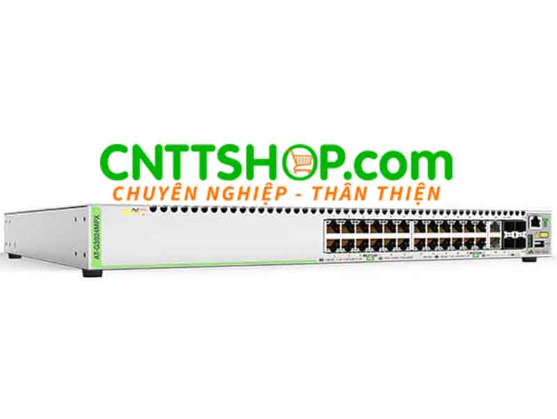 Switch Allied Telesis AT-GS924MPX 24x 10/100/1000T PoE+, 2x 10/100/1000T or 100/1000X SFP, 2x SFP