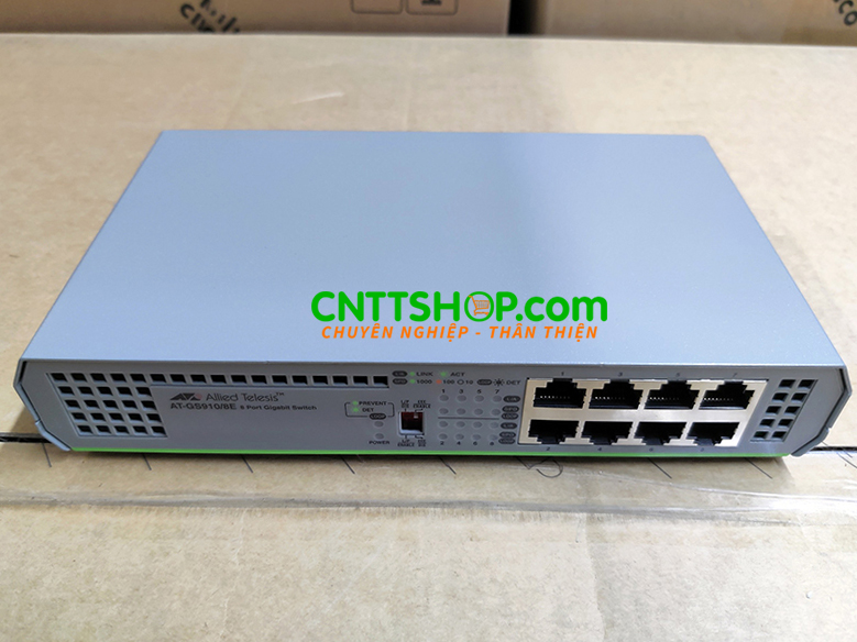 Switch Allied Telesis AT-GS910/8E 8-port 10/100/1000T unmanaged with external PSU