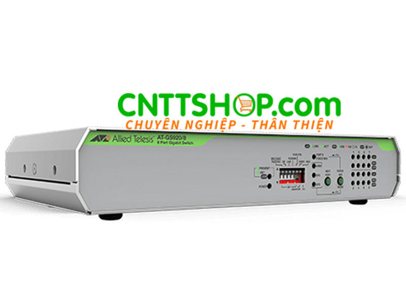Switch Allied Telesis AT-GS920/8 8-port 10/100/1000T unmanaged with internal PSU