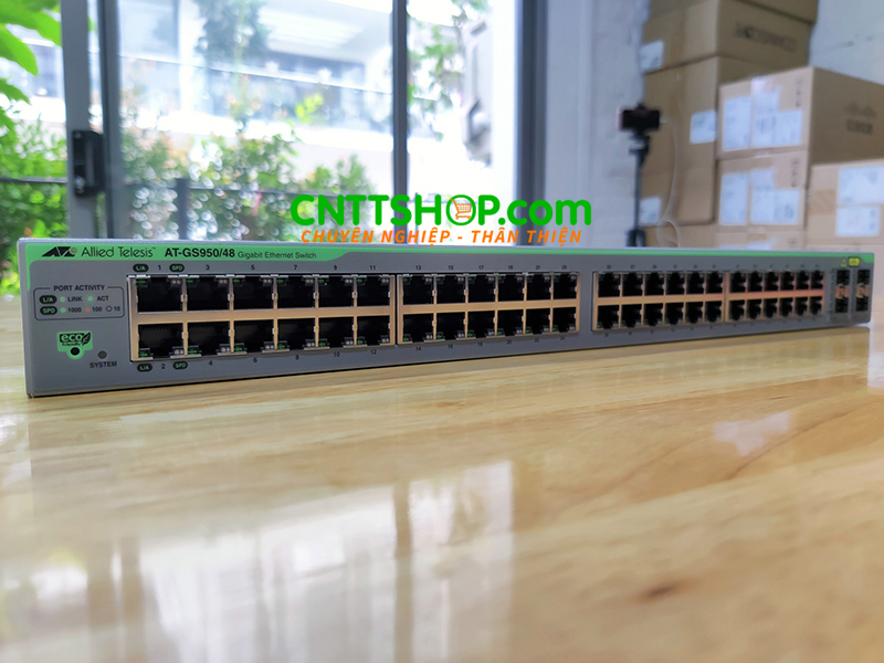 Switch Allied Telesis AT-GS950/48 48-port 10/100/1000T, 4 SFP combo ports