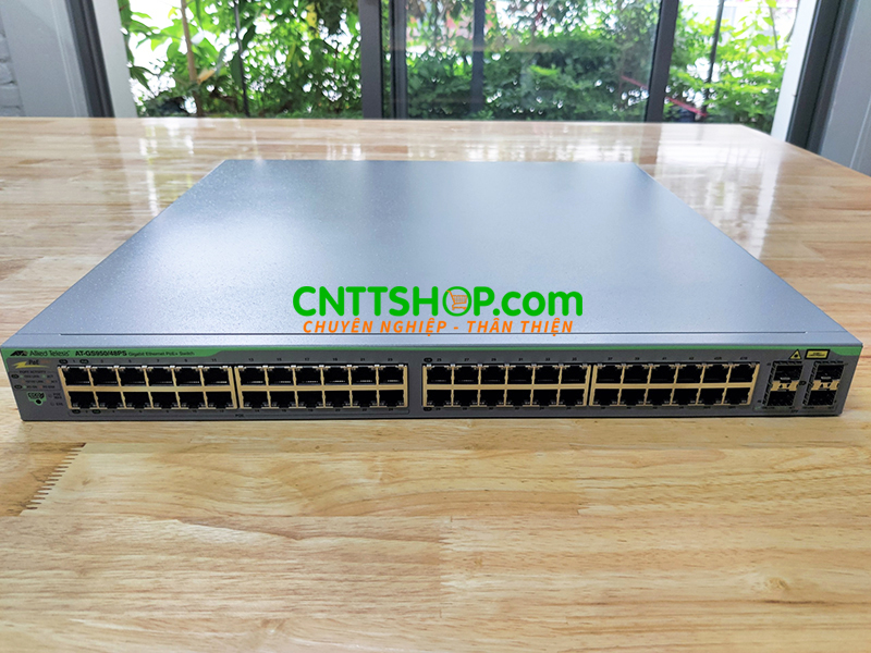 Switch Allied Telesis AT-GS950/48PS 48-port 10/100/1000T PoE+ (24 POE+ Enabled), 2 SFP combo ports