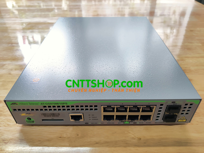 Switch Allied Telesis AT-GS970M/10PS-R L3 switch PoE with rack mount kit