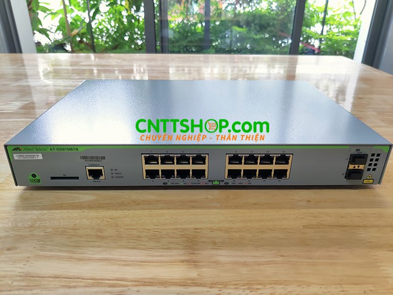 Switch Allied Telesis AT-GS970M/18 L3 switch with 16 x 10/100/1000T, 2x 100/1000X SFP ports