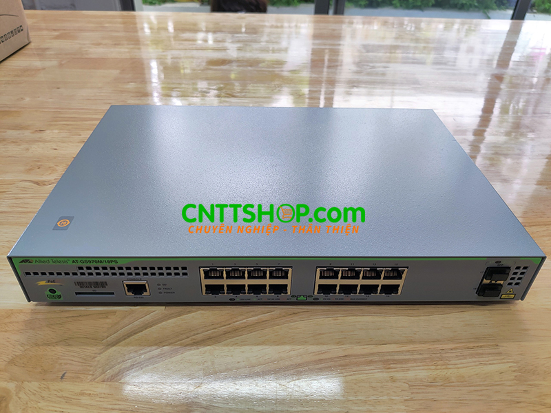 Switch Allied Telesis AT-GS970M/18PS-R L3 switch PoE with rack mount kit