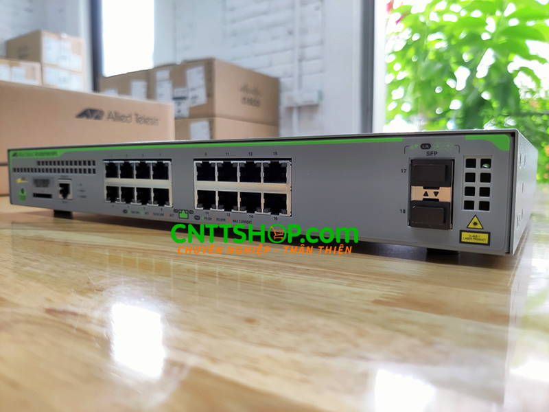 Switch Allied Telesis AT-GS970M/18PS-R L3 switch PoE with rack mount kit