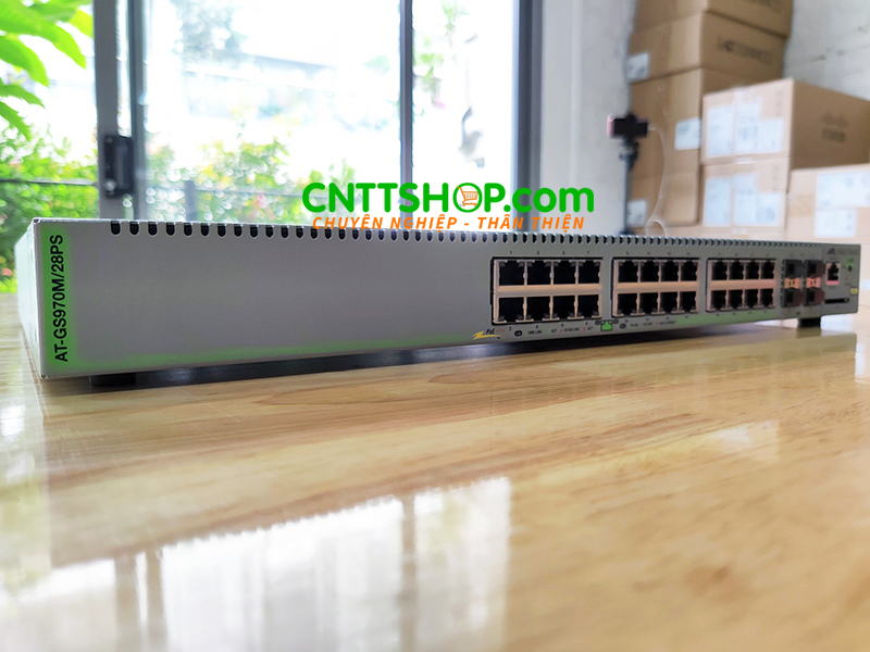 Switch Allied Telesis AT-GS970M/28PS L3 switch PoE with rack mount kit