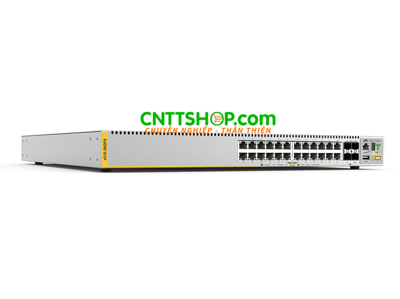Switch Allied Telesis AT-x510-28GPX 24-port 10/100/1000T PoE+, 4-port 1/10G SFP+
