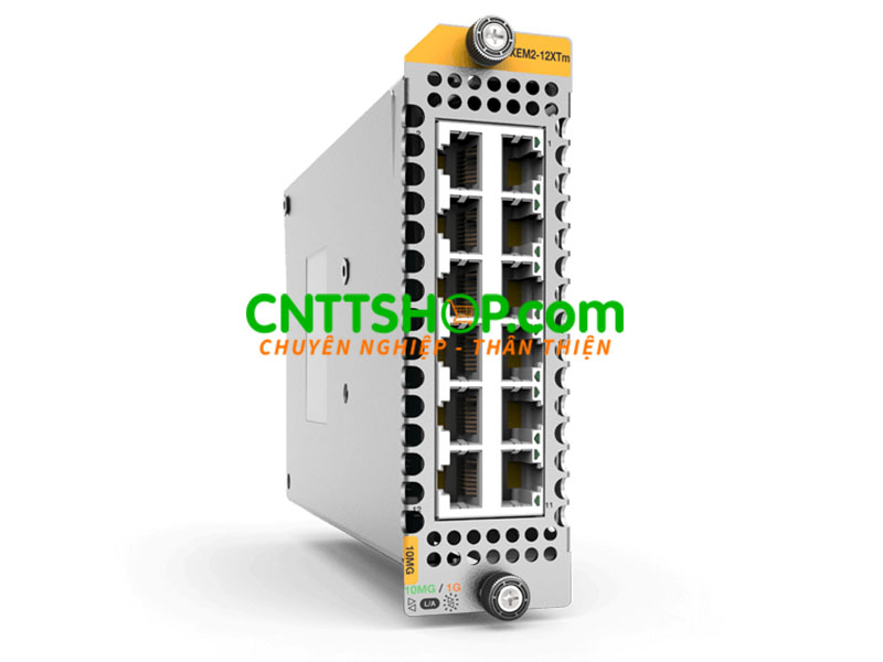 AT-XEM2-12XTm Allied Telesis 12-port 1G/2.5G/5G/10G Network Module Card