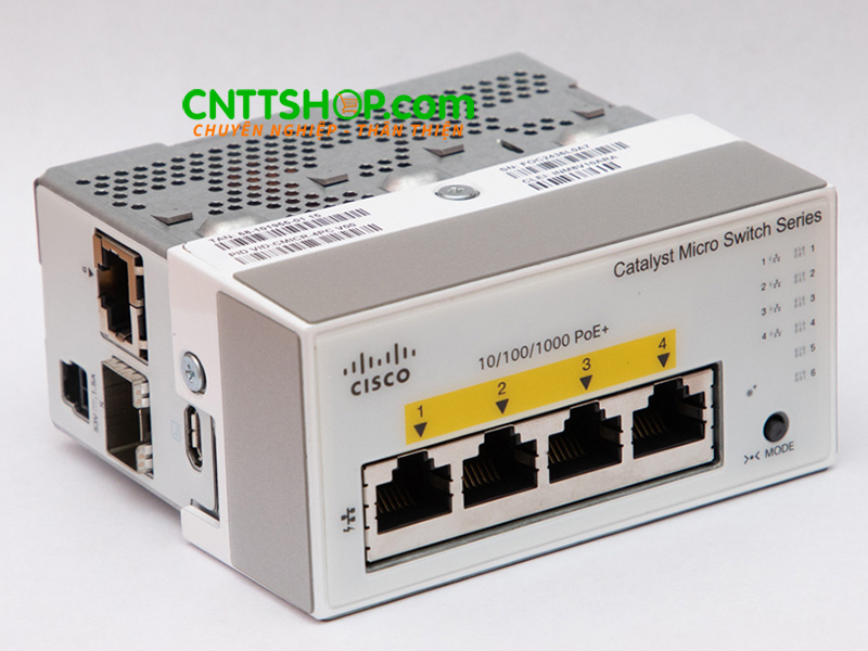 Switch Cisco CMICR-4PC 4 ports GE PoE+, 1x1G port SFP uplinks, port copper