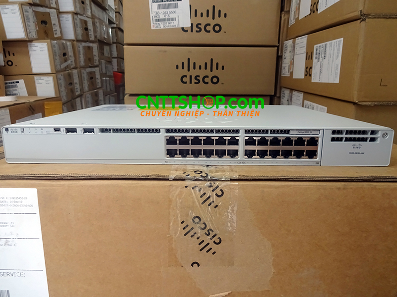 Switch Cisco Catalyst C9200-24T-A 24 Port 1GE Network Advantage layer 3