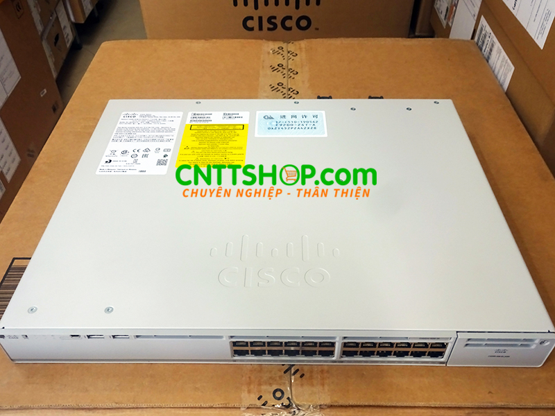 Switch Cisco Catalyst C9200-24T-E 24 Port 1GE Network Essentials layer 3