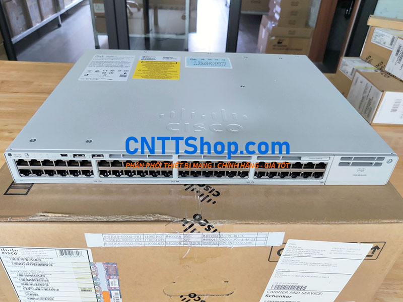 Switch Cisco Catalyst C9200-48T-E 48 port 1GE Network Essentials Layer 3