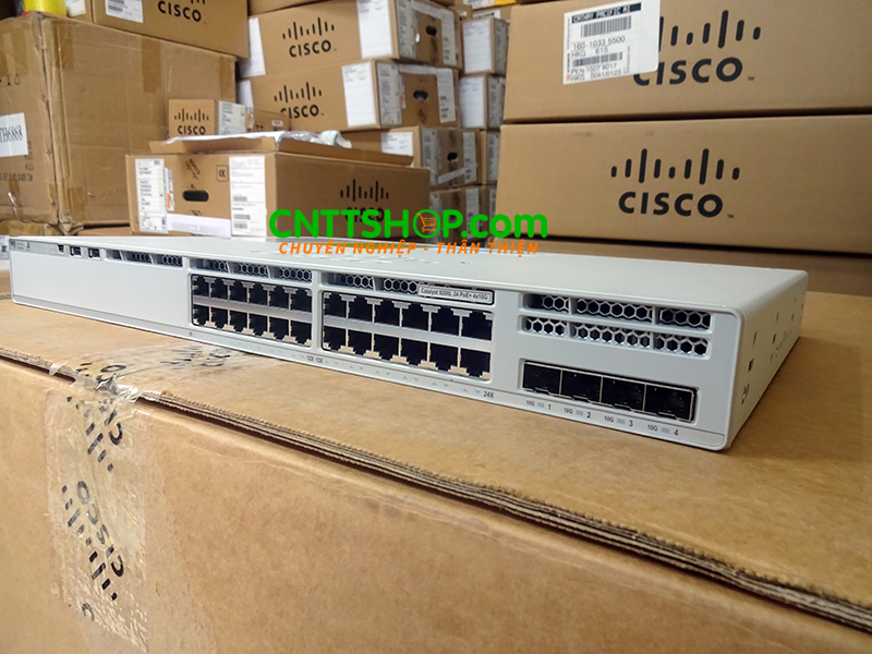Switch Cisco Catalyst C9200L-24P-4X-A 24 port 1GE PoE+ Network Advantage