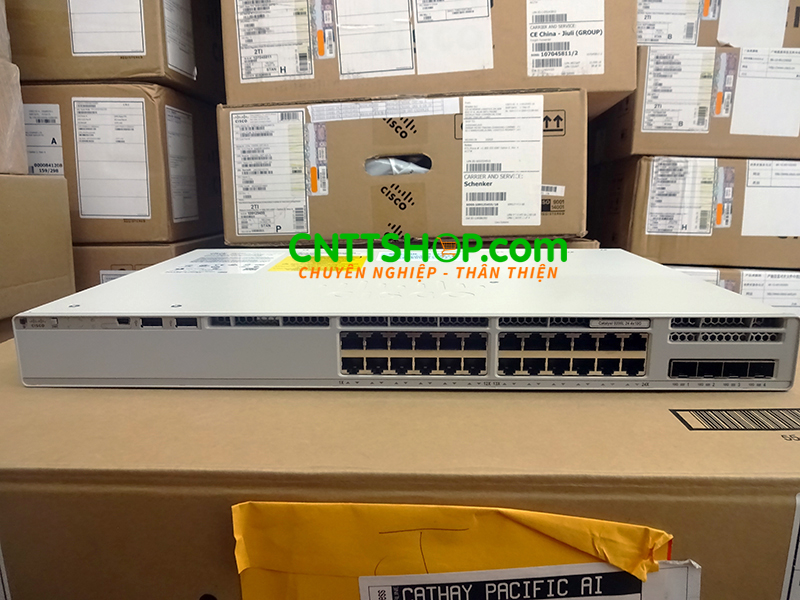 Switch Cisco Catalyst C9200L-24T-4X-E 24 port 1GE Network Essentials layer 3