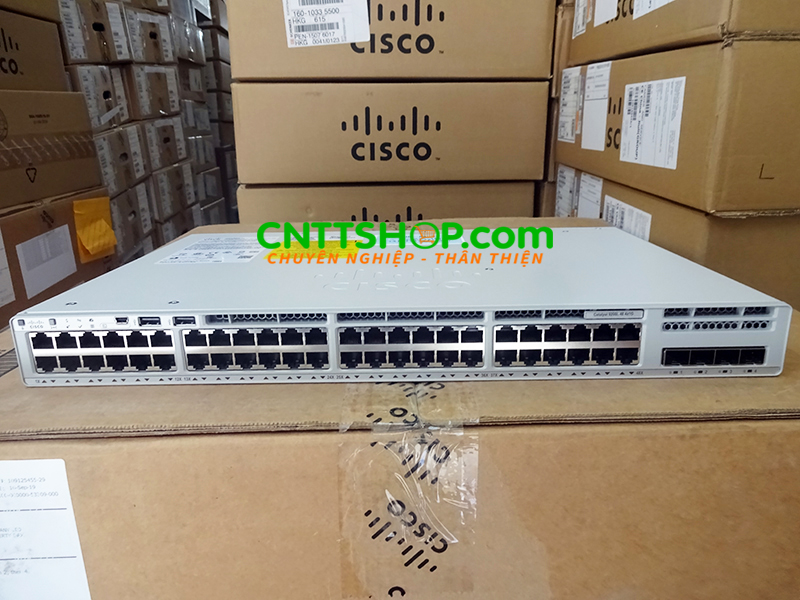 Switch Cisco Catalyst C9200L-48T-4G-E 48 port 1GE Network Essentials layer 3