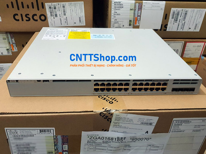 Switch Cisco C9300L-24P-4X-E, 24x 1GbE, 4x SFP/SFP+, Network Essentials