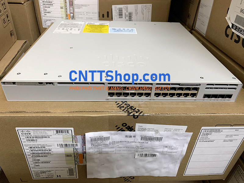 Switch Cisco™ C9300L-24T-4X-E 24x 1G RJ-45, 4x SFP+, Network Essentials