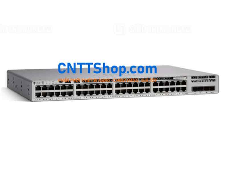 C9300L-48P-4G-E 48-port 1G PoE+, 4x1G SFP uplinks, Network Essentials