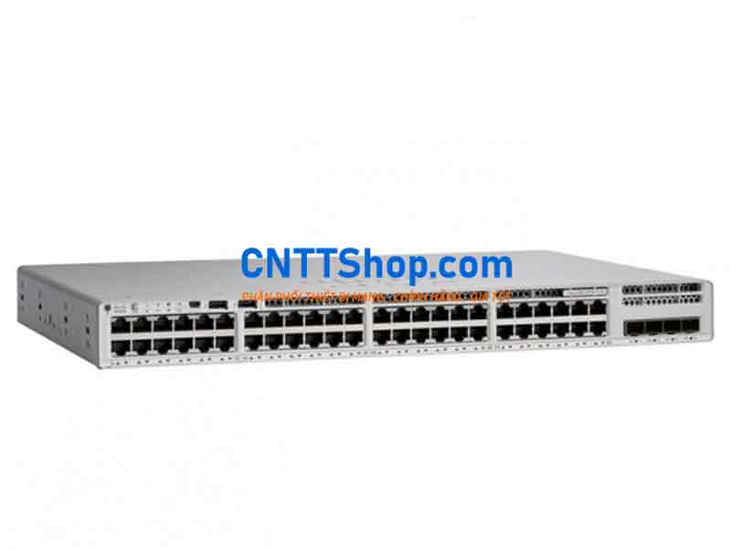 Switch Cisco C9300L-48T-4X-E, 48x 1G copper, 4x 10G SFP, Network Essentials