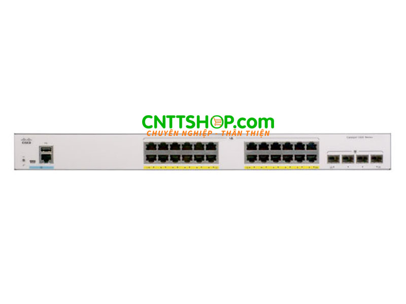 C1000-24FP-4G-L Switch Cisco Catalyst 1000 Series 24 port 1GE PoE+ 370W