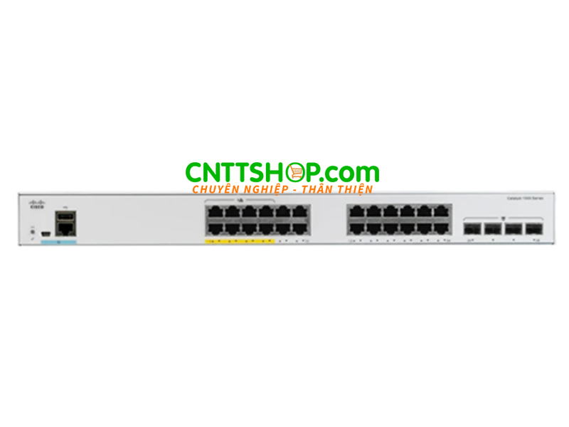 C1000-24PP-4G-L Switch Cisco Catalyst 24 port 1GE (8 port PoE+) 195W