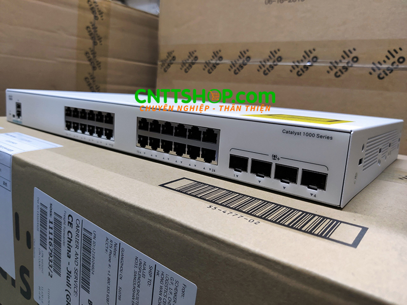 C1000-24T-4X-L Switch Cisco Catalyst 1000 Series 24 port 1G Ethernet