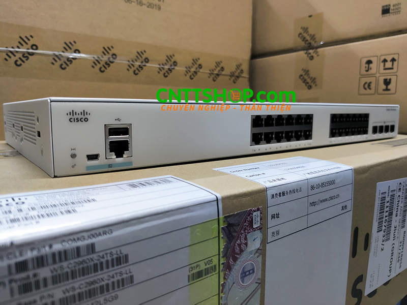 C1000-24T-4X-L Switch Cisco Catalyst 1000 Series 24 port 1G Ethernet