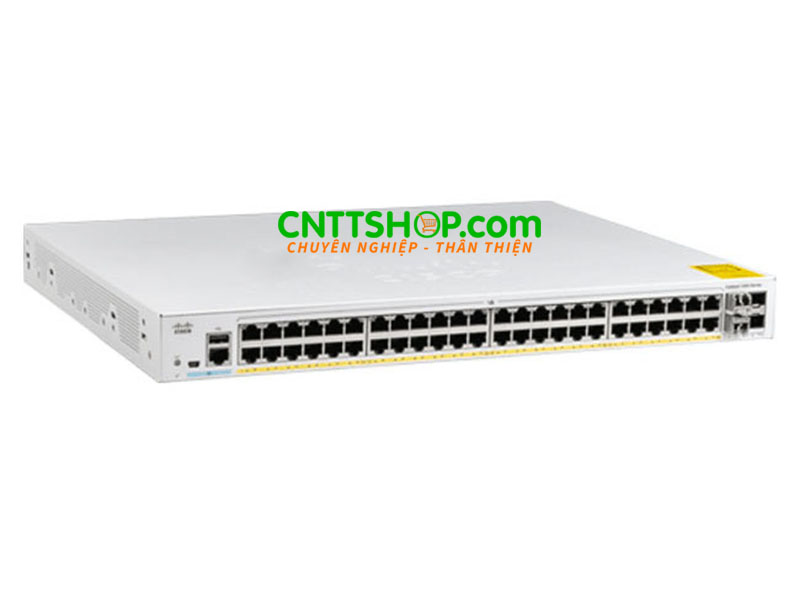 C1000-48FP-4X-L Switch Cisco Catalyst 1000 Series 48 port 1GE PoE+ 740W