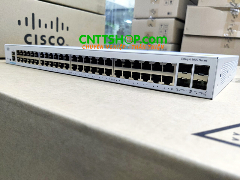 C1000-48T-4G-L Switch Cisco Catalyst 1000 Series 48 port 1G Ethernet