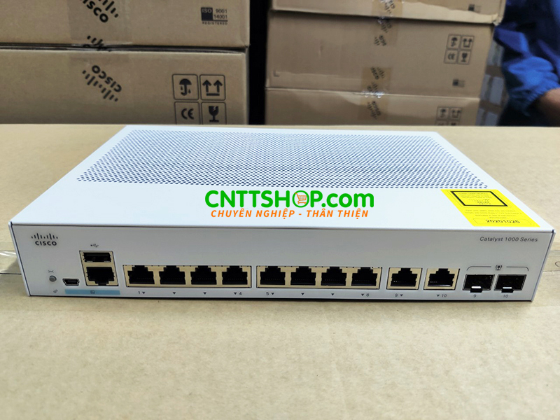 C1000-8T-2G-L Switch Cisco Catalyst 1000 Series 8 Port 1G Ethernet