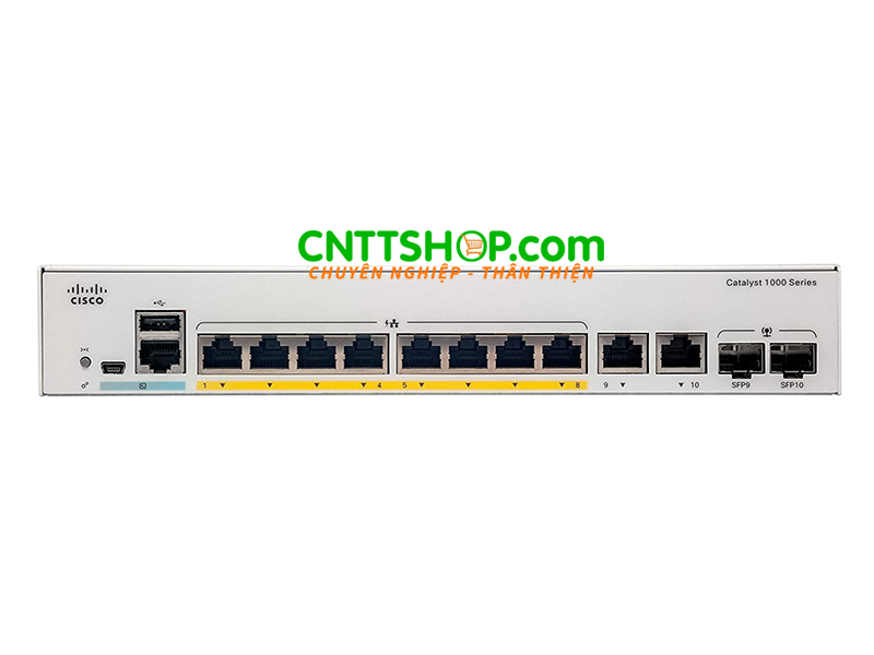 C1000SM-8T-2G-L Switch Cisco Catalyst 1000 Series 8 port 1GE RJ-45