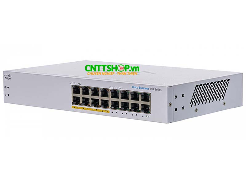 Switch Cisco CBS110-16PP-EU witch 16x 1GE, 8x PoE 64W, Unmanaged