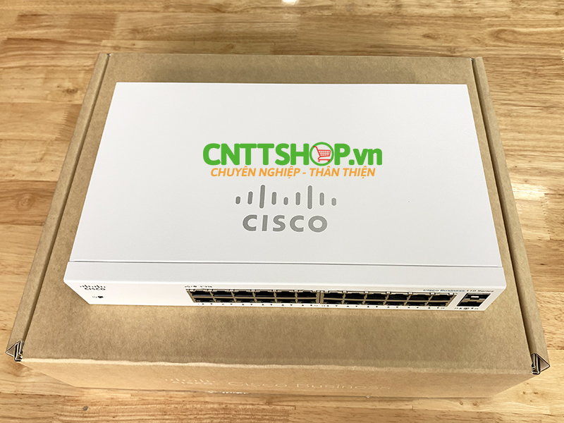 Switch Cisco CBS110-24T-EU with 24x 1G, 2x SFP/RJ45 combo, unmanaged