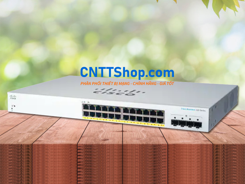 Switch Cisco business CBS220-24FP-4G-EU 24 Ports 1GE PoE+ 382W