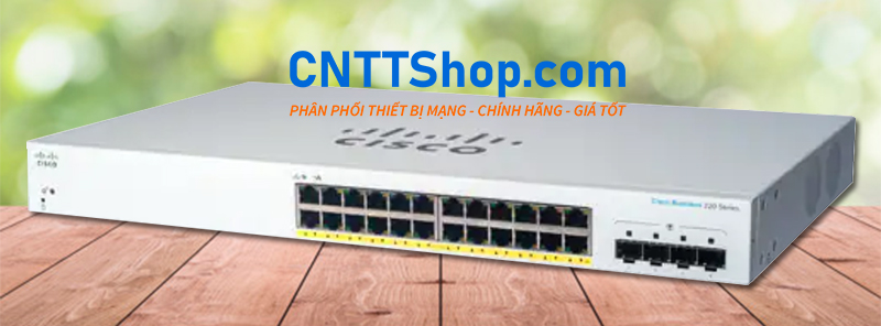 Switch Cisco business CBS220-24FP-4G-EU 24 Ports 1GE PoE+ 382W