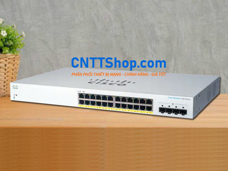 Switch Cisco business CBS220-24FP-4X-EU 24 x 1GE PoE+ 195W