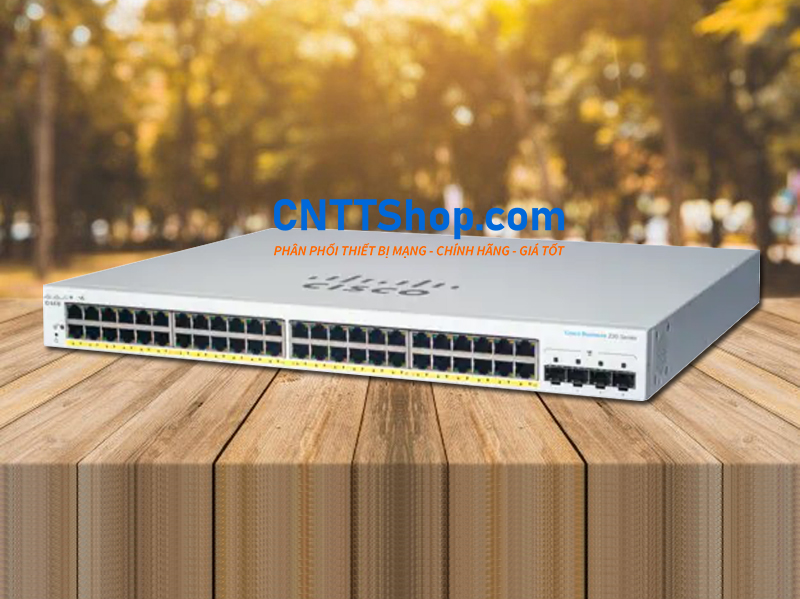 Switch Cisco business CBS220-48FP-4X-EU 48 Ports 1GE PoE+ 740W