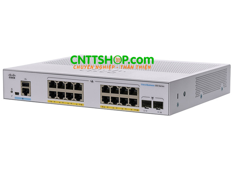 Switch Cisco CBS350-16P-E-2G-EU 16GE PoE+ 120W 2 uplink