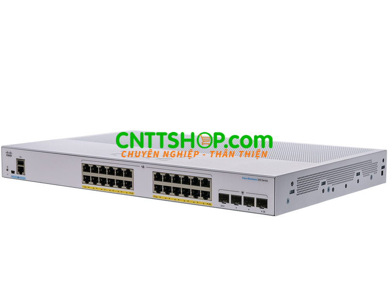 Switch Cisco CBS250-24FP-4X 24GE-EU PoE+ 370W 4SFP+ Uplink Port