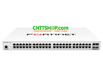 FS-448E-FPoE FortiSwitch 48 Port 1GE PoE, 4 Port 10G SFP+ Uplink