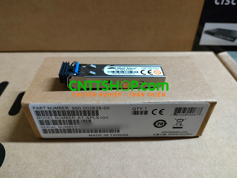 AT-SPLX10/I - Module quang Allied Telesis Industrial Template 1000LX SFP, LC, SMF, 1310 nm, 10km