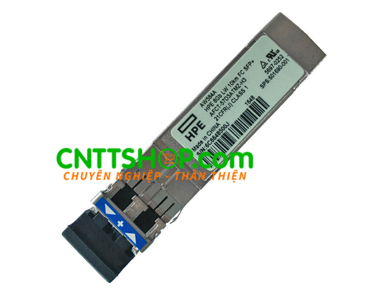 AW584A HPE 8Gb Long Wave 10km Fibre Channel SFP+ 1 Pack Transceiver