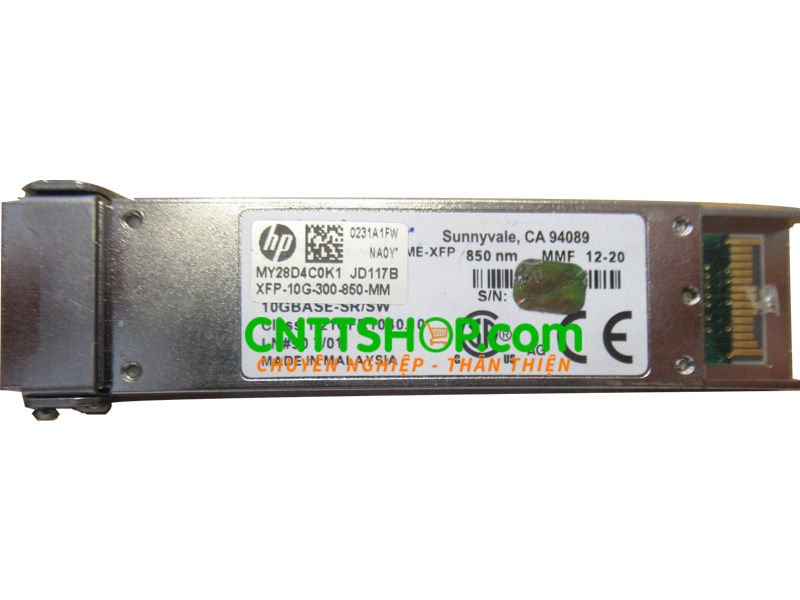 JD117B HPE X130 10G XFP LC SR Transceiver