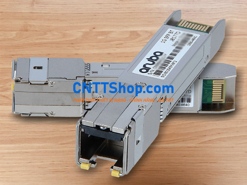 Module quang Aruba J8177D 1G SFP RJ45 T 100m Cat5e Transceiver
